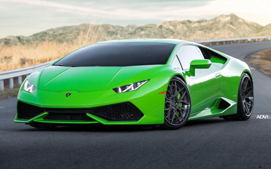 Lamborghini Huracan LP610-4 Verde Mantis on ADV.1 Wheels (ADV7 TRACK SPEC CS) '2017